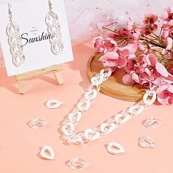 100 шт. 2 стильных акриловых соединительных кольца OACR-CA0001-03