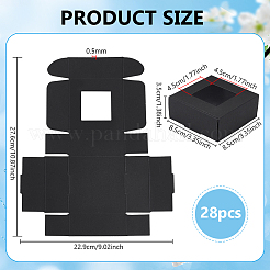 Бумажный подарочный ящик для хранения CON-WH0001-27A-02