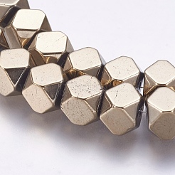 Гальванизировать немагнитных синтетический гематит нитей бисера G-K237-15D