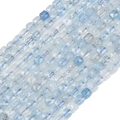 Natürliche Aquamarin Perlen Stränge&nbsp;G-RM250101-L9