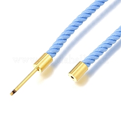 Fabrication de colliers en cordon Milan en nylon rond de 3 mm&nbsp;NJEW-H091-01G-25