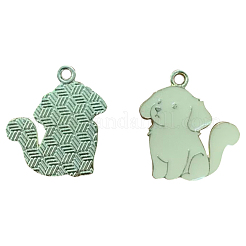 Plateados de oro colgantes de esmalte de aleación&nbsp;ENAM-L049-01G-03