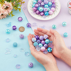 18 комплект украшений из акриловых бусин смешанного стиля&nbsp;OACR-PH0004-02