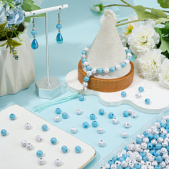 500шт 2 цвета покрытия акриловых бусин&nbsp;PACR-SP0001-08