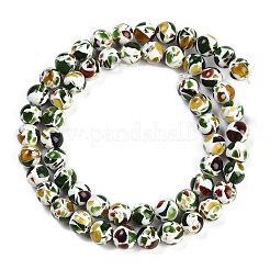 Нити синтетических янтарных бусин X1-G-M199-02D