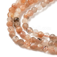Натуральный персиковый лунный камень&nbsp;G-J400-E16-02-3MM-A