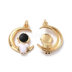 Кулоны из экологически чистой латуни с эмалью&nbsp;KK-D066-13G-RS