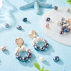 100 шт. 4 вида бусин из натурального культивированного пресноводного жемчуга PEAR-BT0001-02