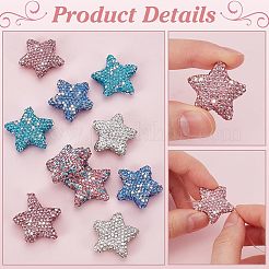 10 шт. 5-х цветные бусины из полимерной глины ручной работы в виде диско-шара&nbsp;FIND-PH0022-06