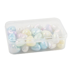 40шт акриловые бусины с УФ-покрытием MACR-FS0002-18