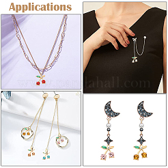 32шт 8 цвета подвески из сплава со стразами&nbsp;ALRI-CJ0001-07