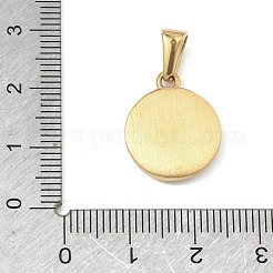 Pendentifs texturés en acier inoxydable 304&nbsp;STAS-A140-02G-7