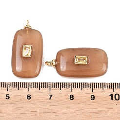 Gefärbt natürliche weiße Jade Anhänger&nbsp;G-H328-03G-A07