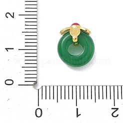 Perles européennes en jade blanc naturel teintées&nbsp;GG-D002-02A-03G