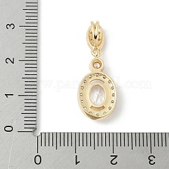Овальные латунные микро проложить Цирконом подвески&nbsp;LS-KK-M326-15G