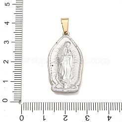Colgantes de acero inoxidable 304 con motivos religiosos&nbsp;STAS-H264-13I-ASG