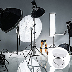 Runde Lampenabdeckung aus Stoff für Fotografie&nbsp;DIY-CN0003-74A
