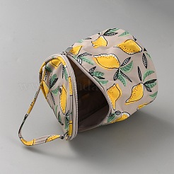 Сумка-цилиндр на молнии из поликоттона AJEW-WH20011-19C