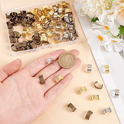 120 шт. 3-х цветные латунные складные обжимные наконечники FIND-PH0020-81