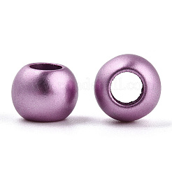 Спрей окрашены акриловыми Европейский бисером&nbsp;ACRP-WH0002-01A