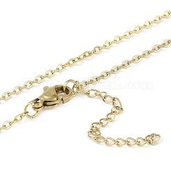 День святого Валентина прямоугольные кулоны из нержавеющей стали 304 ожерелья NJEW-K266-02G