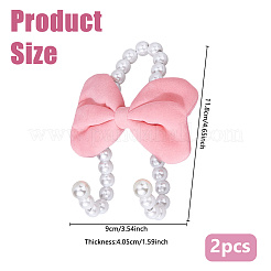 2шт пластиковый искусственный жемчуг автомобильный крючок&nbsp;AJEW-WH0270-848