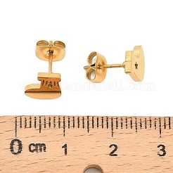 Серьги-гвоздики из нержавеющей стали 304&nbsp;LS-EJEW-I321-01G-03