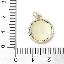 Латунные микро проложить кубического циркония подвески KK-K368-14G