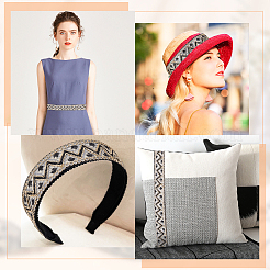 5 ярд полиэстеровых лент для вышивки в этническом стиле OCOR-FG0001-36