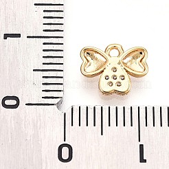 Латунные микропаве прозрачные подвески с фианитом KK-T075-23G