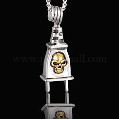 Ожерелья с подвеской в виде черепа на Хэллоуин из нержавеющей стали 304&nbsp;FS-WG2C8C2-03