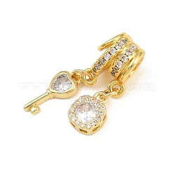 Messing micro pave klare zirkonia anhänger&nbsp;CU-CBAD306-09G