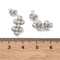 Pendientes de botón redondos de acero inoxidable 304&nbsp;SA-CBA5A9C-02P