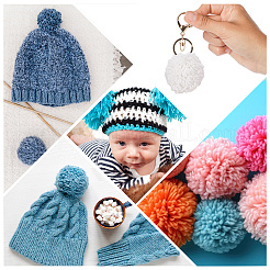 16 шт. 4-цветный полиэстеровый елочный шар DIY-MA0006-37