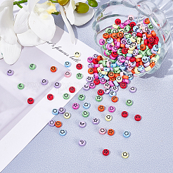 1600шт 8 цвета непрозрачные акриловые бусины&nbsp;MACR-PH0001-18