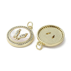 Латунные микро проложить кубического циркония подвески&nbsp;KK-G485-17C-G