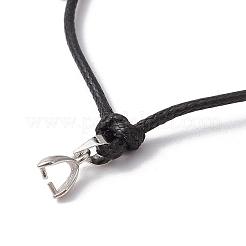 Изготовление регулируемого браслета из вощеного полиэфирного шнура AJEW-JB01317-03