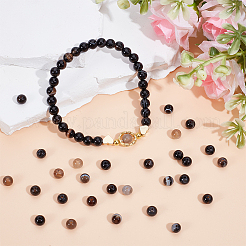 Натуральные полосатые агатовые / полосатые агатовые бусинки G-OC0003-56A-02