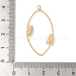 Подвески из прозрачного стекла из латуни&nbsp;KK-A227-10G