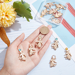 6 комплект двухцветных застежек-кнопок из сплава&nbsp;FIND-NB0002-73