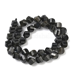 Естественный золотистый отлив обсидиан бисер пряди&nbsp;G-C267-B18