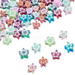 100шт бусины из полимерной глины ручной работы&nbsp;CLAY-CJ0001-53