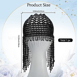 Головной убор из полиэфирного волокна со стразами&nbsp;AJEW-WH20054-131B