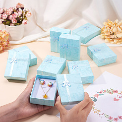 Картон комплект ювелирных изделий коробки CON-TAC0006-06B