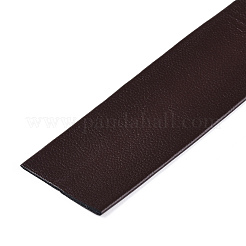 柔らかい平らな合成皮革コード  服飾材料  ココナッツブラウン  25x1mm  約5.47ヤード（5m）/バンドル&nbsp;LC-WH0006-02B-02