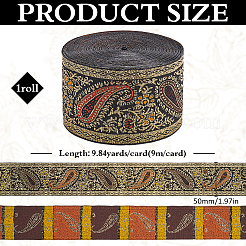 Вышивка полиэфирной лентой&nbsp;SRIB-WH0011-262