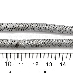 Синтетические немагнитные синтетические гематитовые бусины с гальваническим покрытием G-I364-N01-P01