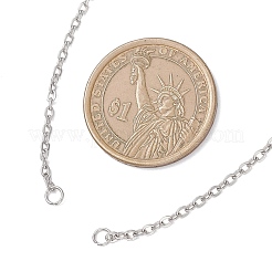 Изготовление ожерелья из цепочек из нержавеющей стали 304 толщиной 2 мм&nbsp;AJEW-JB01465-03