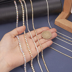 6 стильная латунная цепочка из страз со стразами CHC-TA0001-05