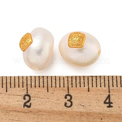 Ovale natürliche Süßwasserperlen&nbsp;PEAR-K009-06G